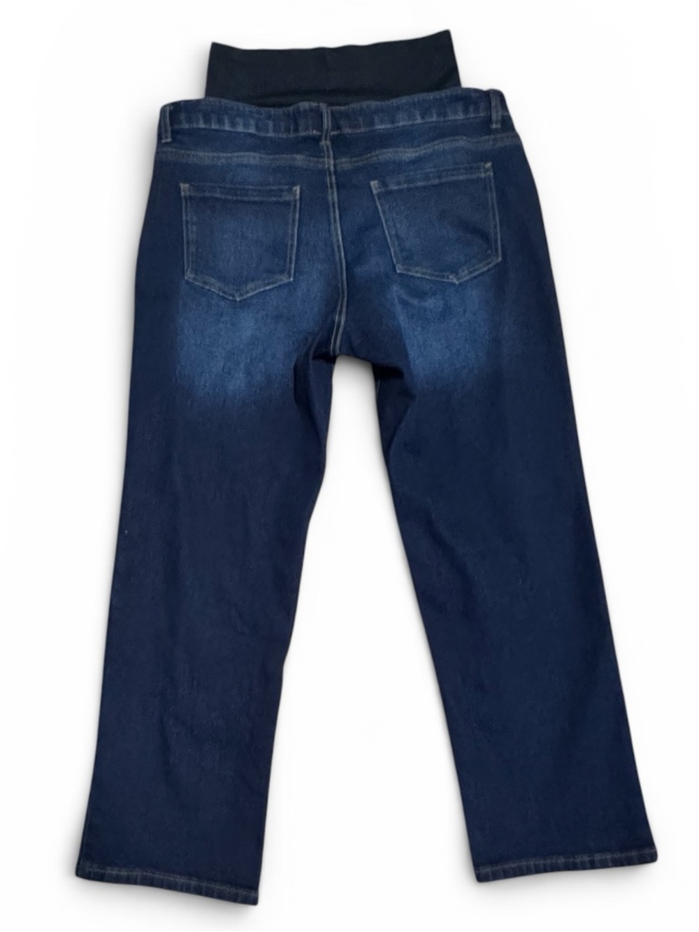 TIME AND TRU Maternity Straight-Leg Jeans L Dark Wash NWT - Picture 8 of 12